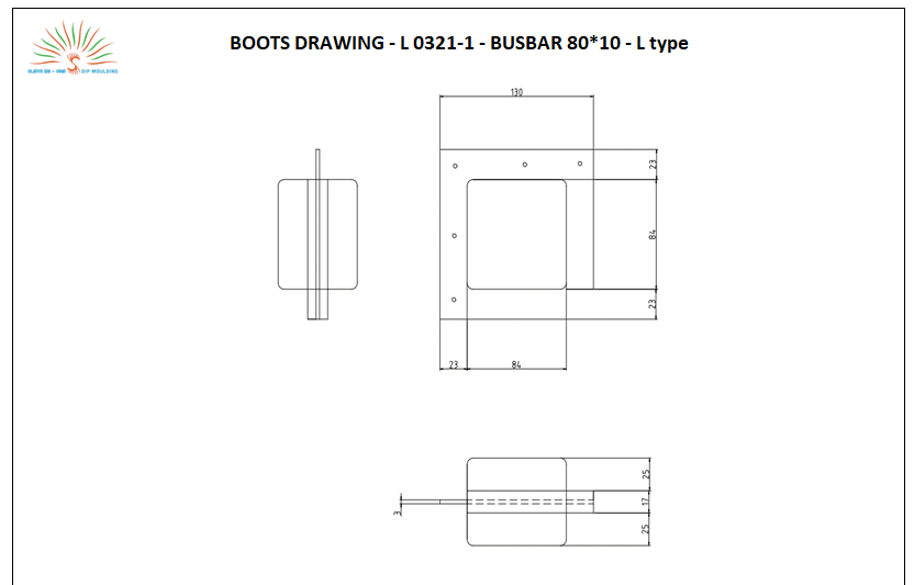 busbar-joint-cover 80x10 L type